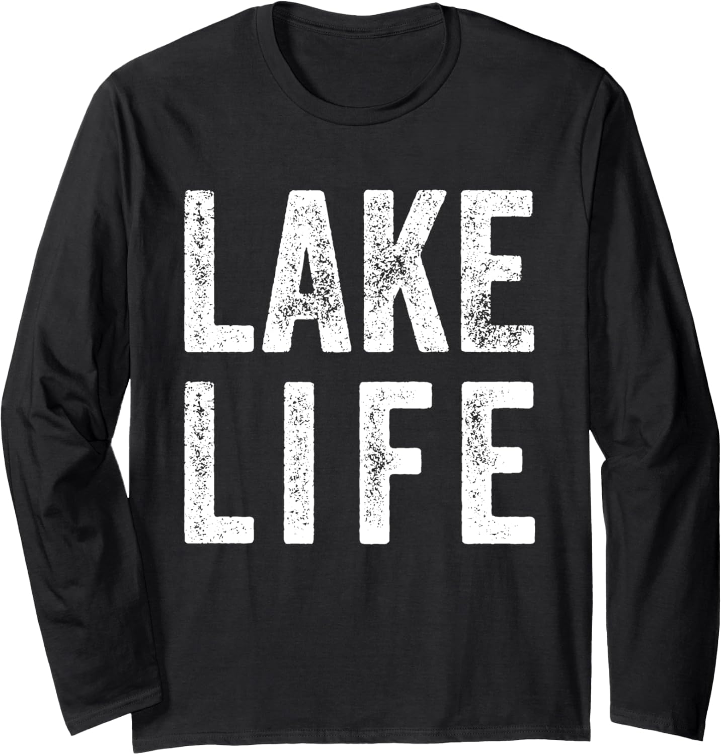 Distressed Vintage Lake Life Long Sleeve