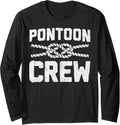 Pontoon Crew Funny Pontoon Boat Boating Captain Men