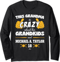 Grandma Crazy for Michael A. Taylor Pittsburgh Baseball Long Sleeve