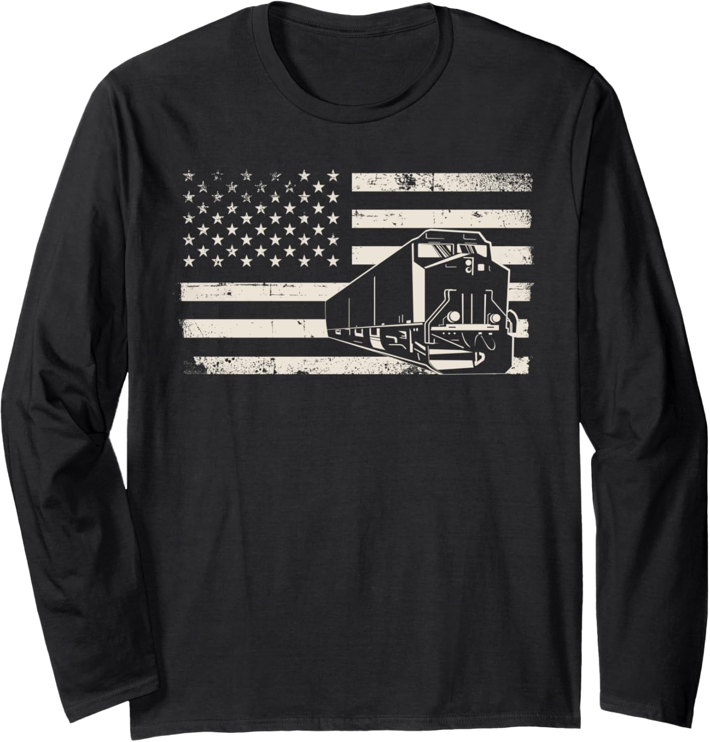 Freight Diesel Train Driver Trainspotting Locomotive Long Sleeve