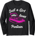 Just A Girl Who Loves Pontoon Boat Pontoon