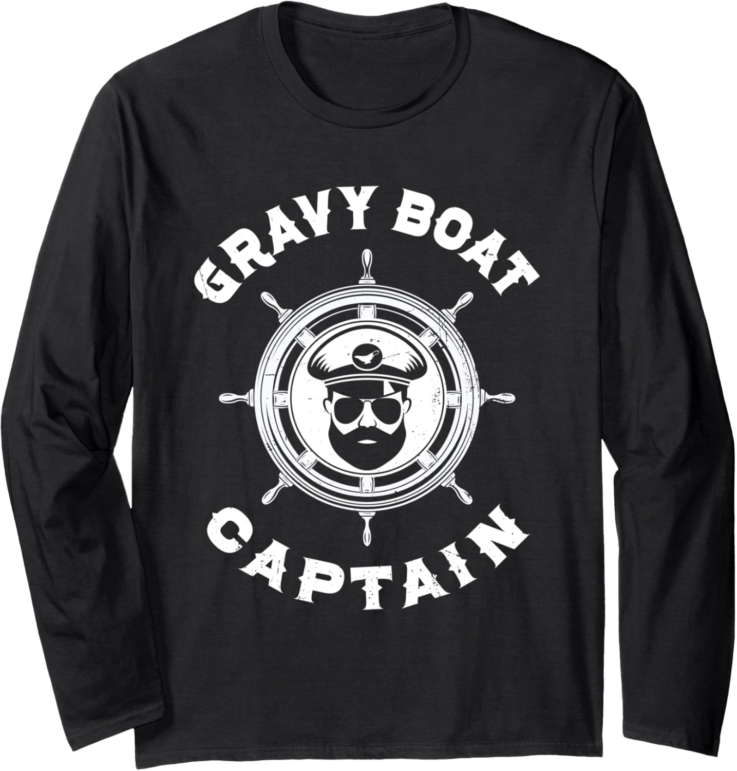 Gravy Boat Captain Funny Thanksgiving Long Sleeve