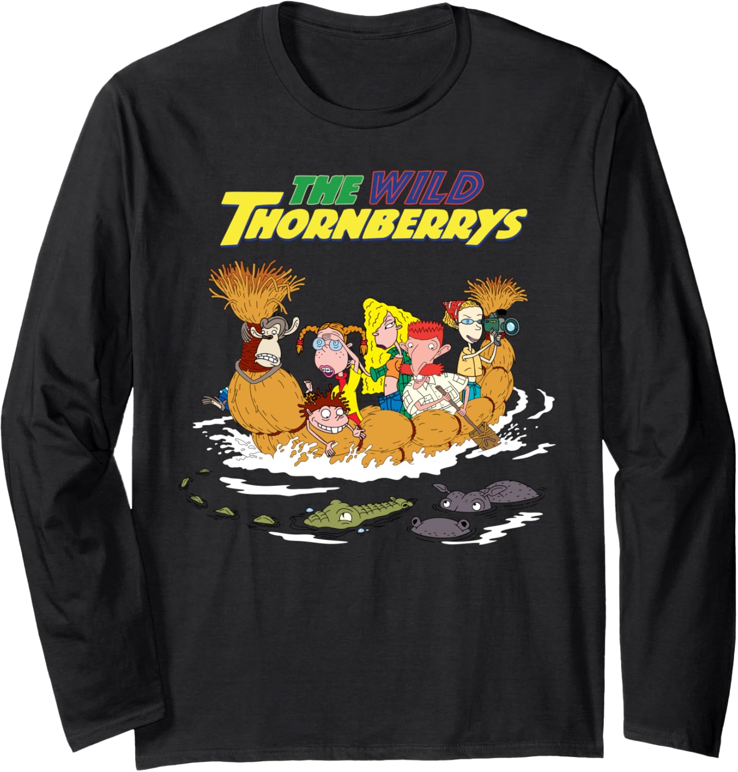 Wild Thornberrys Characters Straw Boat Long Sleeve Long