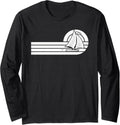 Sailing Sailor Captain Sailboat Boat American Flag Long