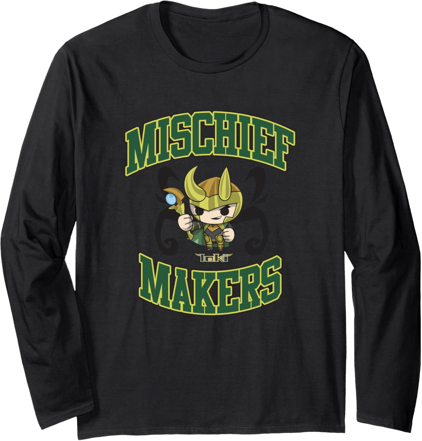 Marvel Comics Retro Classic Loki Chibi Mischief Makers Cute Long Sleeve