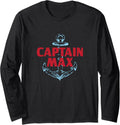 Captain Max Personalized Name Custom Nickname Boating Long