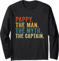 Vintage Captain Pappy Man Myth Funny Boating Pontoon