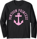 Pontoon Boat Captain Boating Long Sleeve