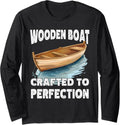 Wooden Rowing Boats Crafted Wooden Boat Long Sleeve