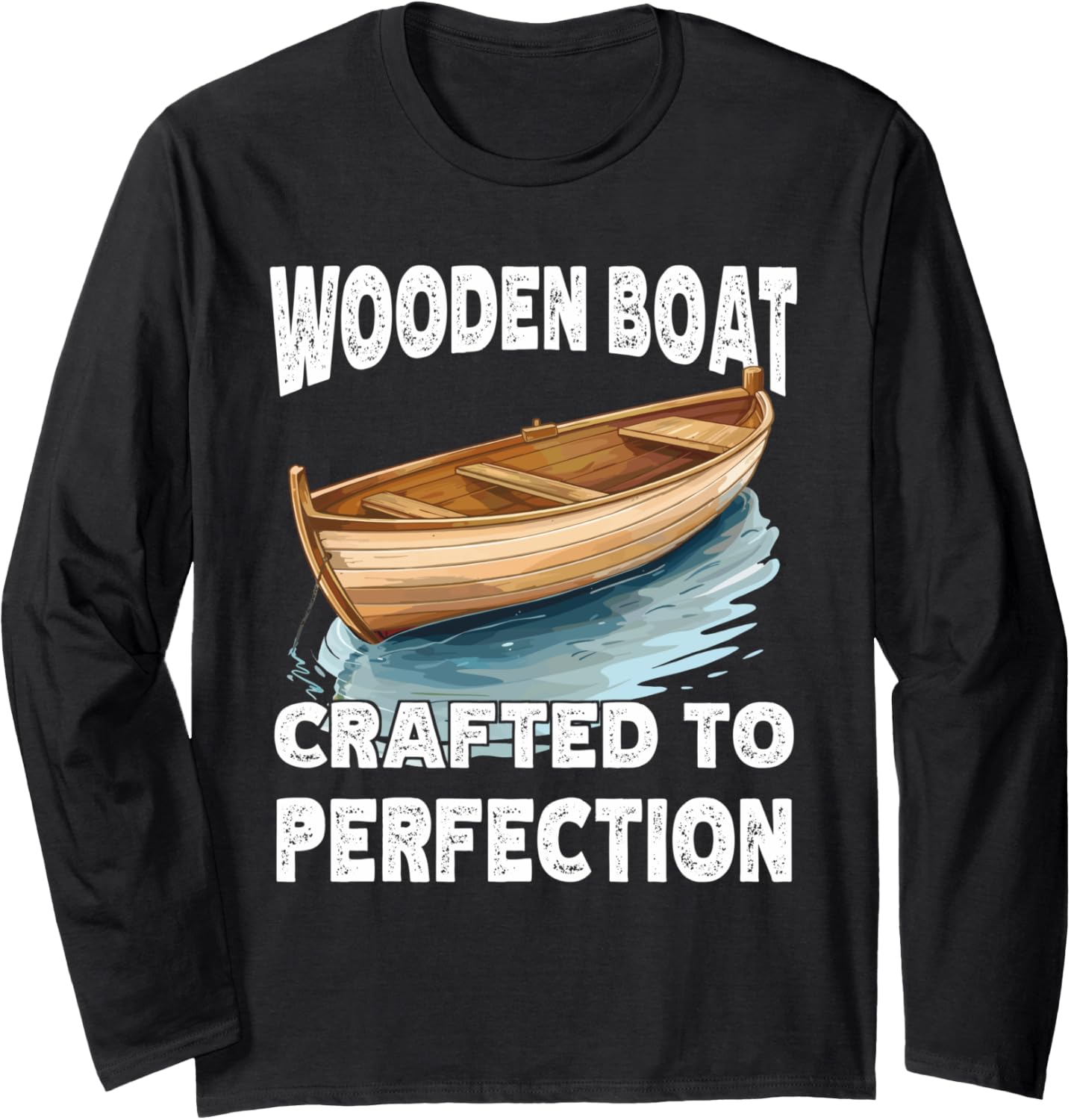 Wooden Rowing Boats Crafted Wooden Boat Long Sleeve