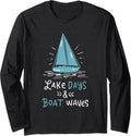 Lake Days Boat Waves Long Sleeve
