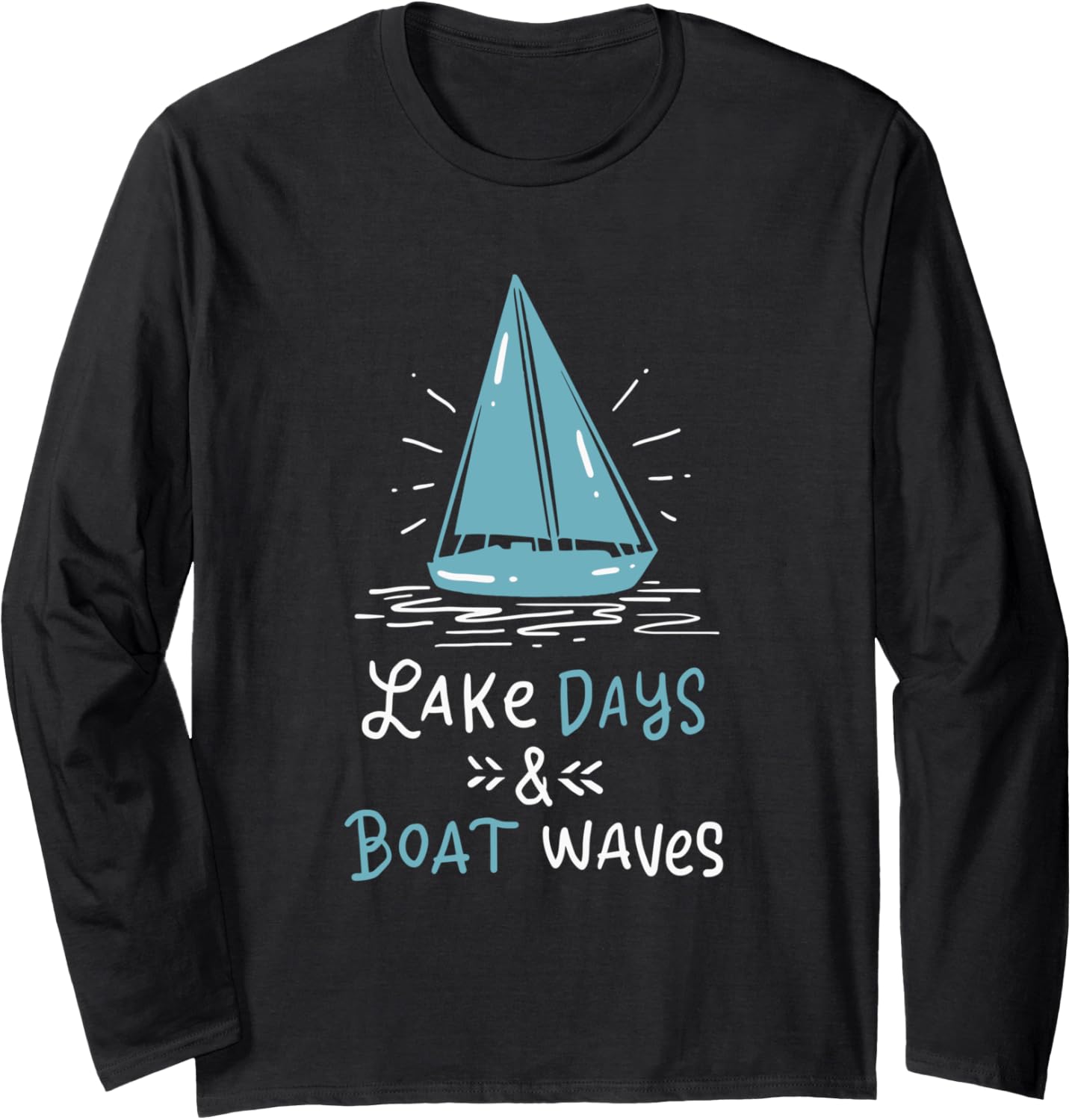 Lake Days Boat Waves Long Sleeve
