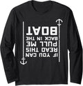 If Can Read Pull Me Back Boat Funny