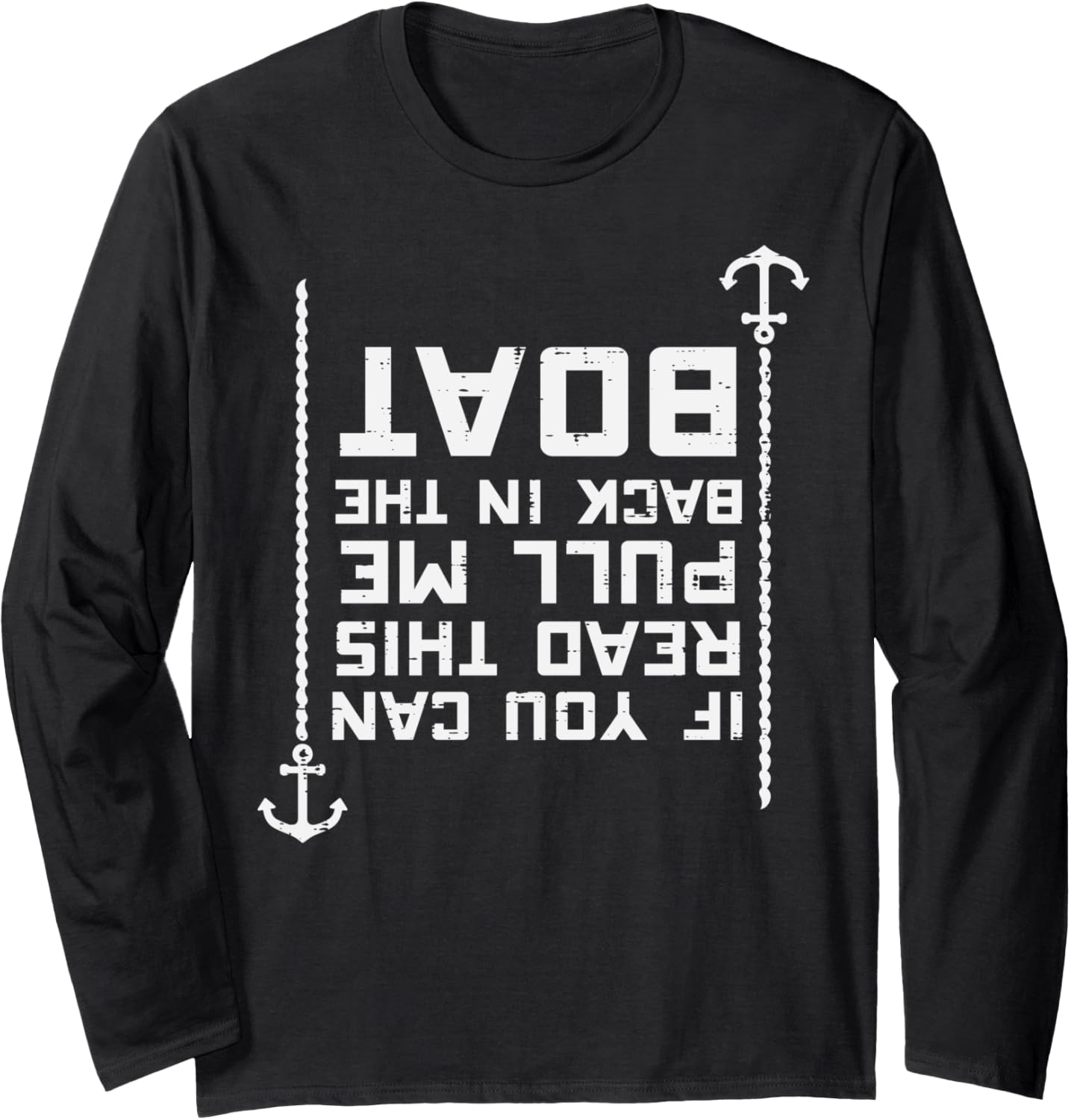 If Can Read Pull Me Back Boat Funny
