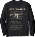 2Nd Amendment Funny Gun Control Definition Long Sleeve