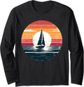 Retro Sailing Captain Boating Helmsman Sailboat Boat Sailor