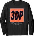 3D Printing 3DP Logo for Makers and Engineers Long Sleeve