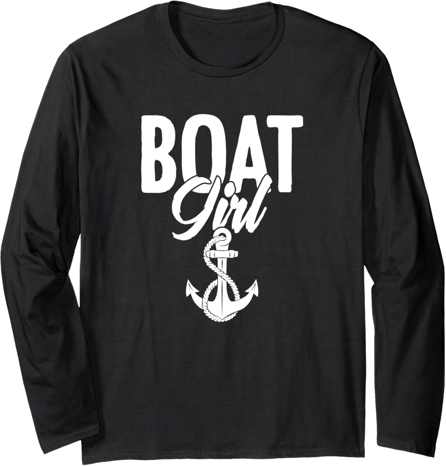 Boating Girl Pontoon Boat Lover Fisherman Long Sleeve