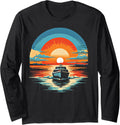 Motor Boat Yacht Cruise Boating Long Sleeve