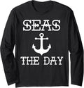 Seas Day Maritime Sailing Boating Captain Long Sleeve