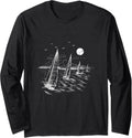 Sailboats Water Nautical Sailing Boats Long Sleeve