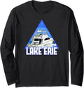 Lake Erie Boat A Motor Boat Long Sleeve