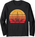 Retro Sailing Sailboat Boat Vintage Sailor Boating Sunset