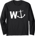 W Anchor Funny Wanker Sailing Boating Slang Long