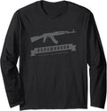 Soviet Kalashnikov Ak 47 Weapon Russia Ussr Cccp Gun Lovers Long Sleeve