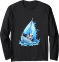 Ice Sailing Skeleton Ice Sailor Ice Boating Yachting