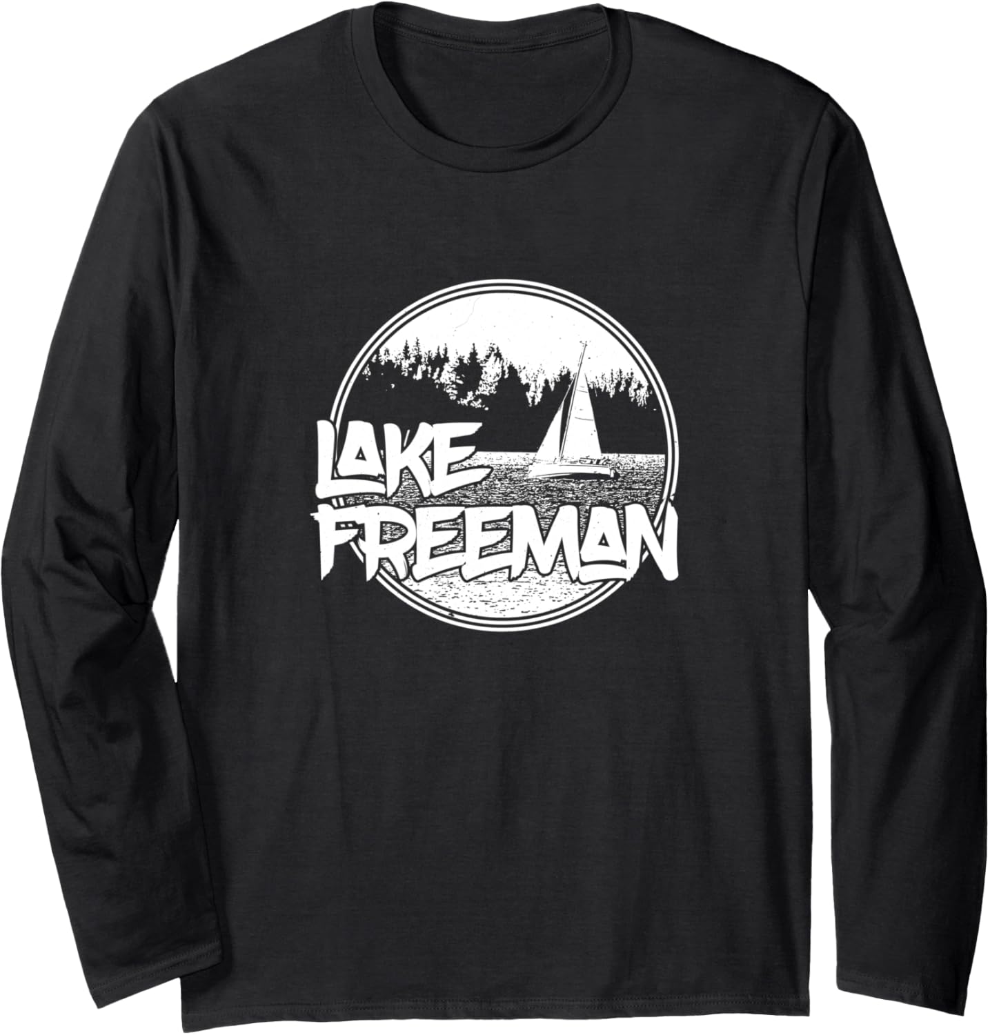 Lake Freeman Indiana Sailboat Long Sleeve