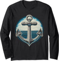 Sailing Anchor Captain Sailboat Boat Sailor Long Sleeve