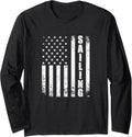 Sailing American Flag Usa Men Women Sailboat Funny