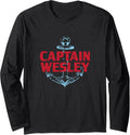 Captain Wesley Personalized Name Custom Nickname Boating Long