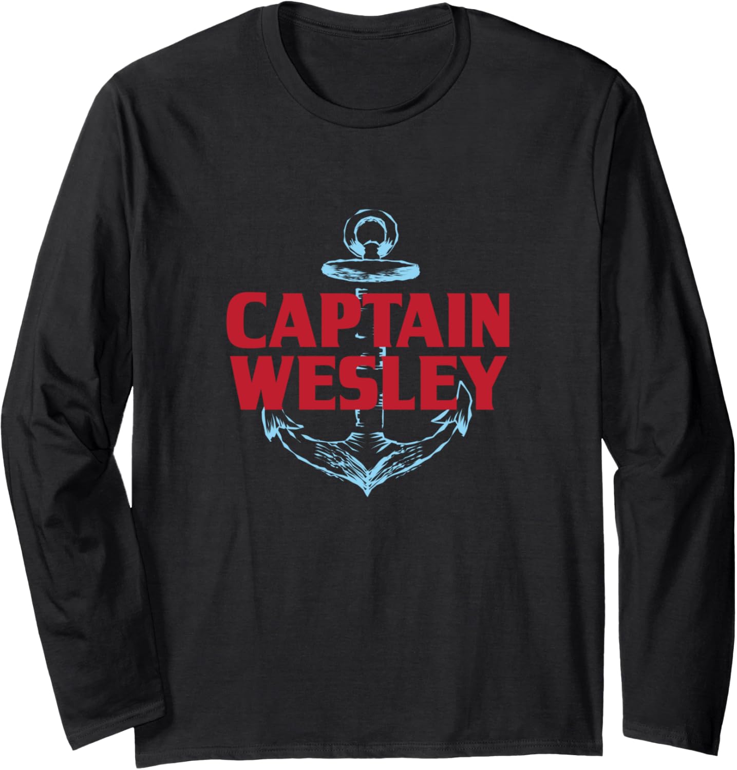 Captain Wesley Personalized Name Custom Nickname Boating Long