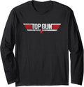 Top Gun Front Back Logo With Goose Movie Long Sleeve