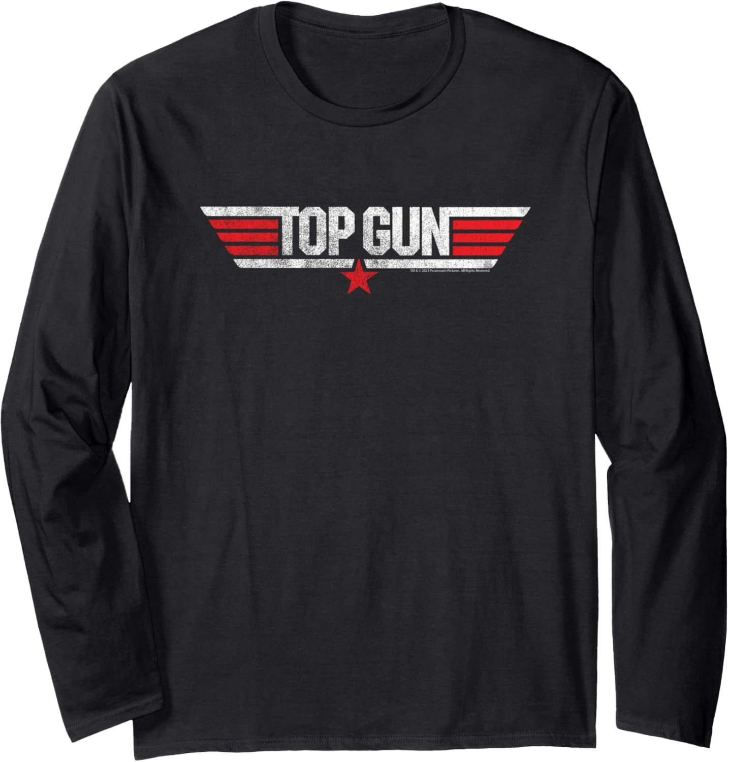 Top Gun Front Back Logo With Goose Movie Long Sleeve