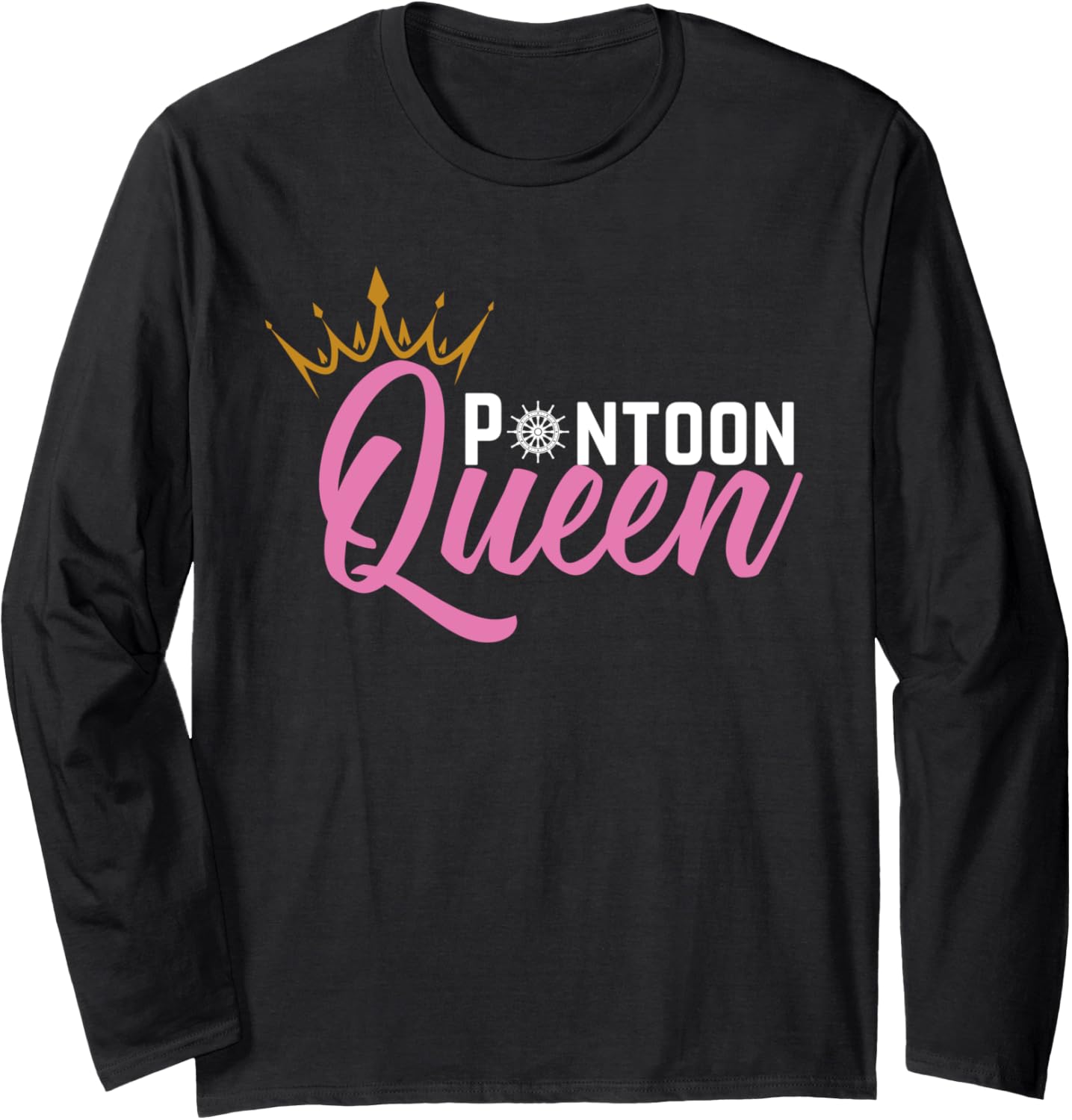 Funny Pontoon Queen Boat Pontoon Boating Long Sleeve