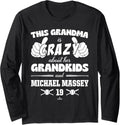 Grandma Crazy for Michael Massey Kansas City Baseball MLBPA Long Sleeve