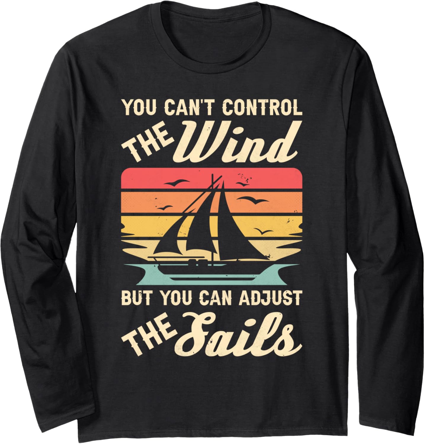 Retro Sailor Boat Captain Sailboat Vintage Sailing Long