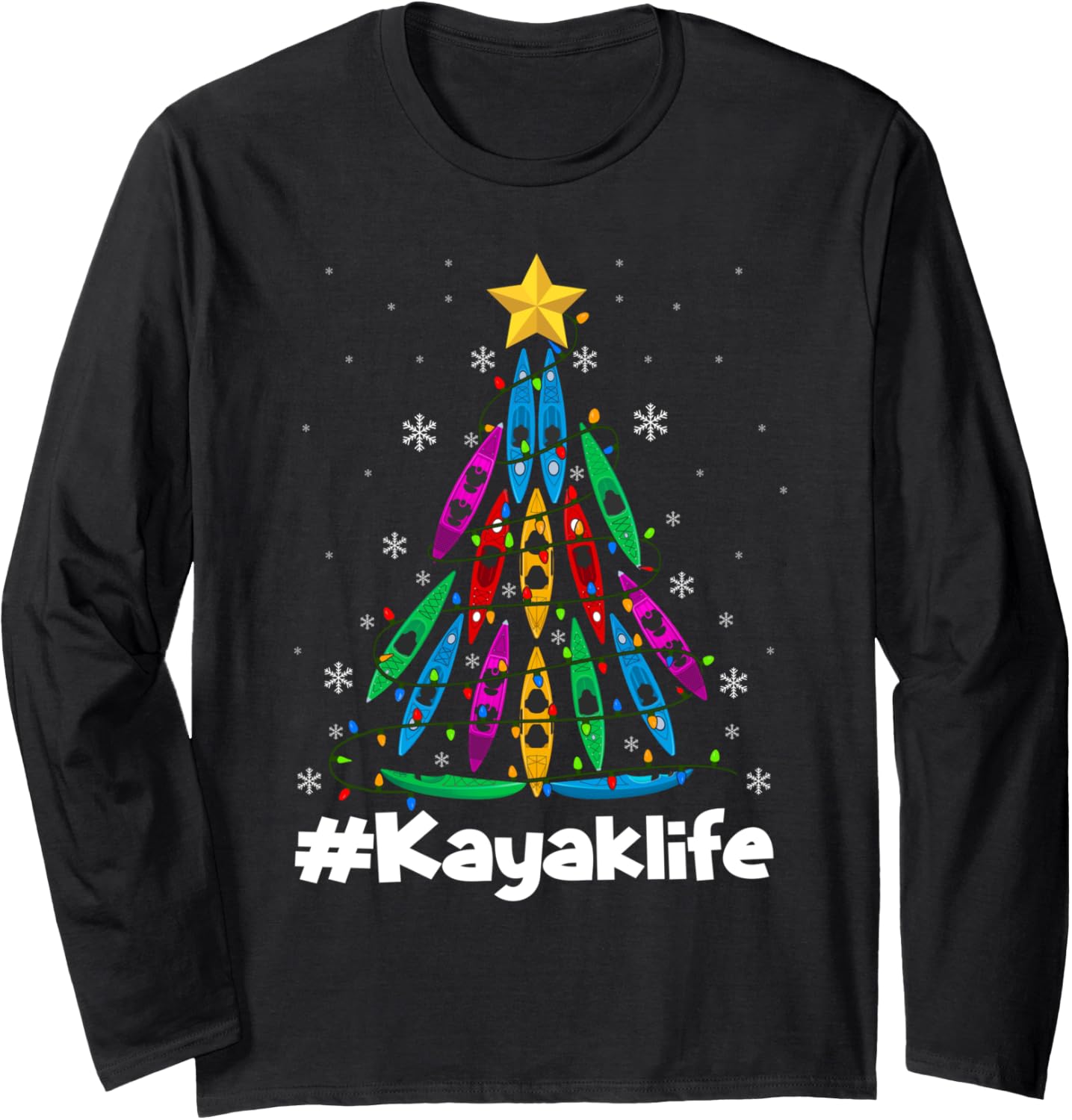 Kayaking Lover Christmas Costume Kayak Boat Christmas Tree