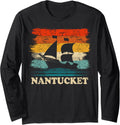 Nantucket Sailing Vintage Sailboat Summer Boating Sailor Long