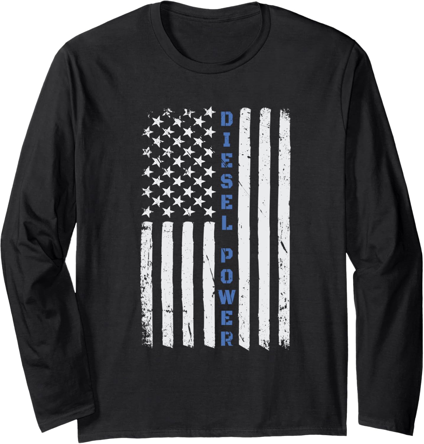 Thin Blue Line American Flag Diesel Power Long