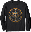 Sailing Compass Sailor Sailboat Boat Captain Nautical Long