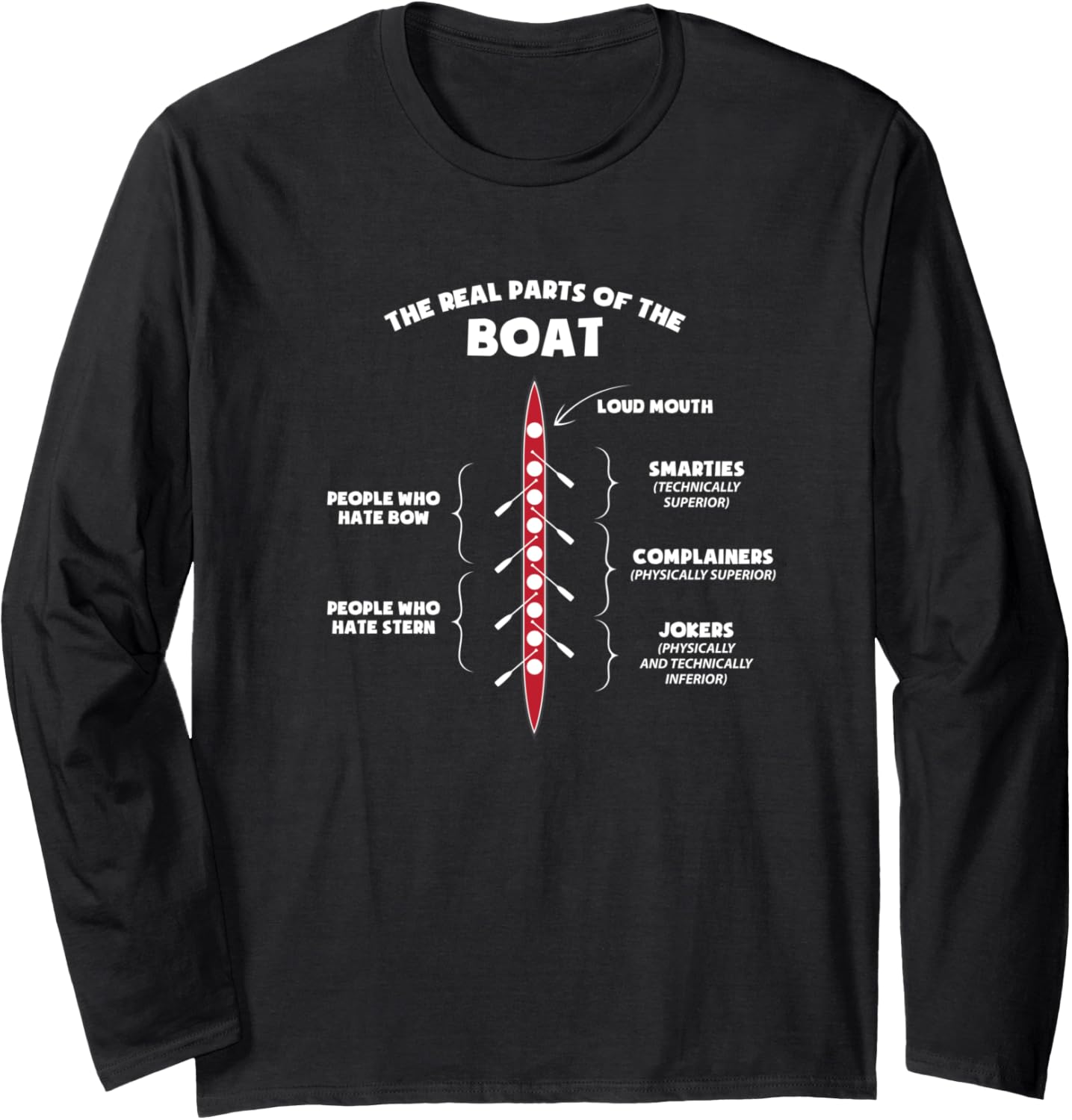 Real Parts Of Boat Rowing Long Sleeve