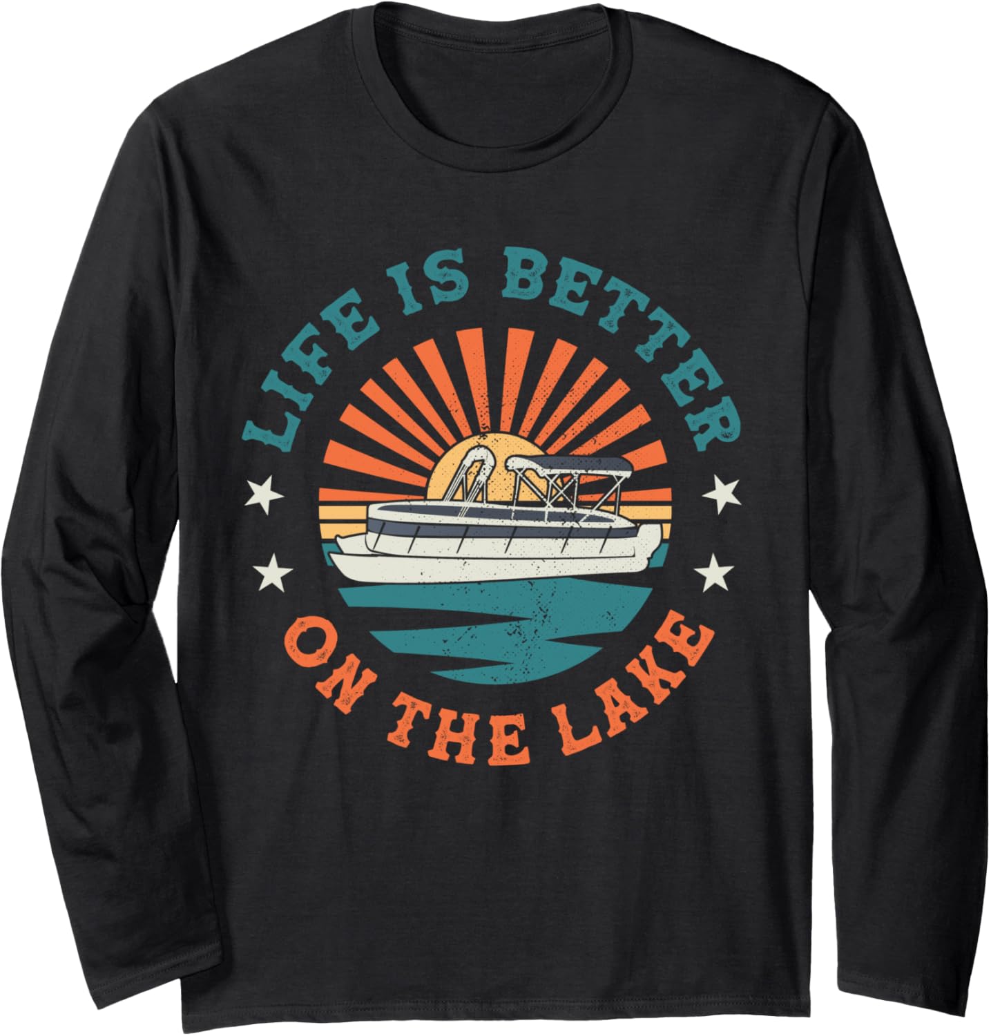 Life Is Better On Lake Pontoon Captain Boat