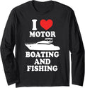 I Love Motor Boating Motorboating Fish Fishing Fishermen