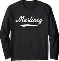 Distressed Script Michael Martinez Prospect Baseball Fan Long Sleeve