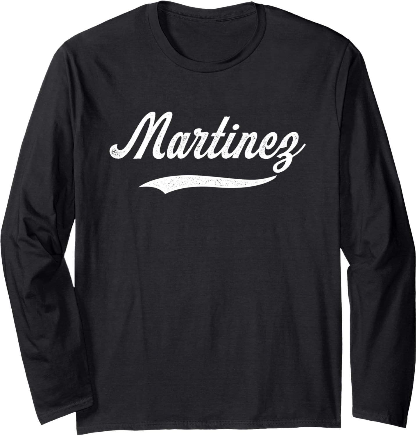 Distressed Script Michael Martinez Prospect Baseball Fan Long Sleeve