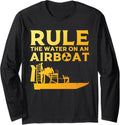 Funny Airboat Art Men Women Boat Captain Boating